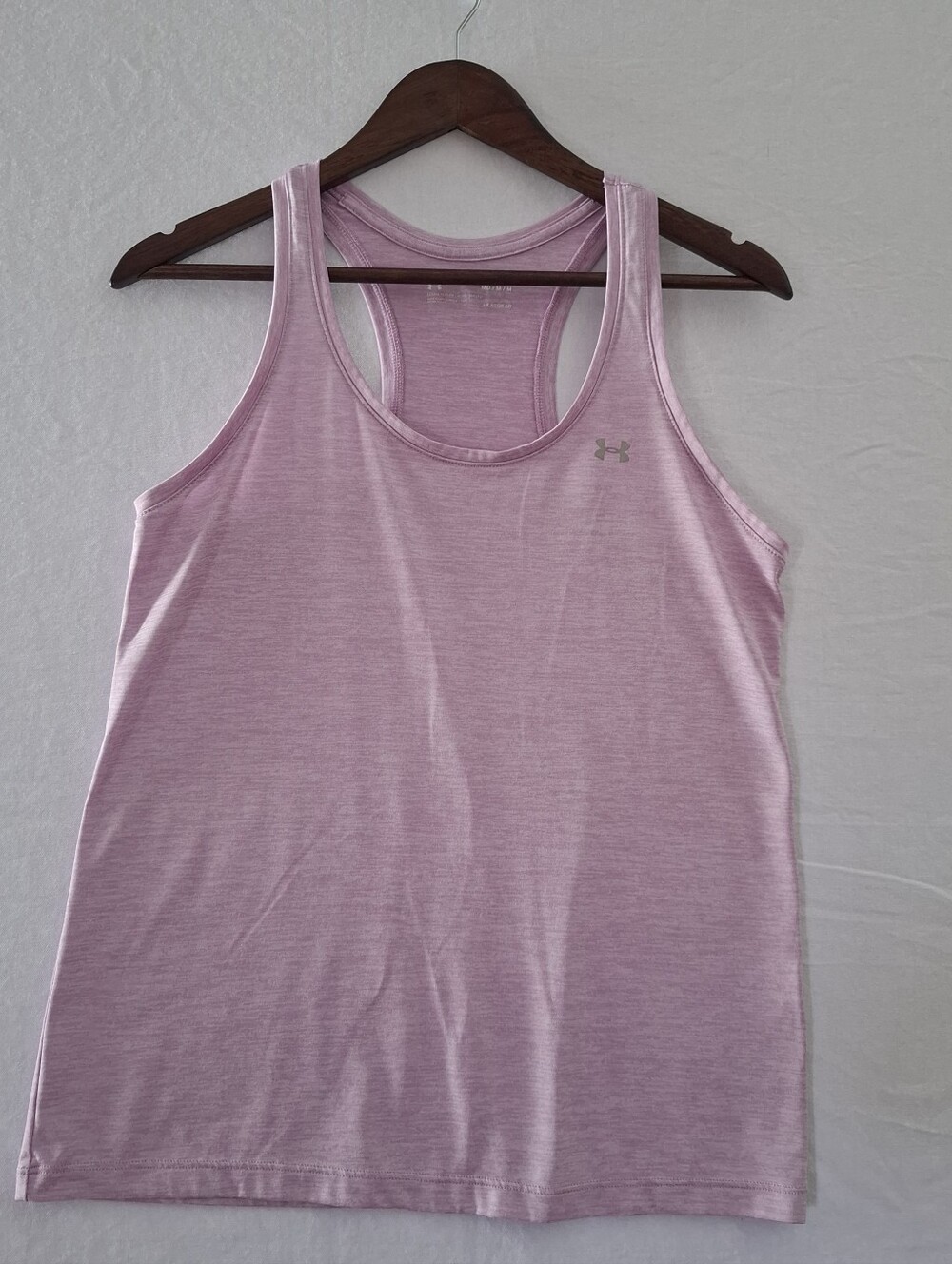 Women's Under Armour Lavender Racerback Tank Top Sz M Lightweight Loose-fit